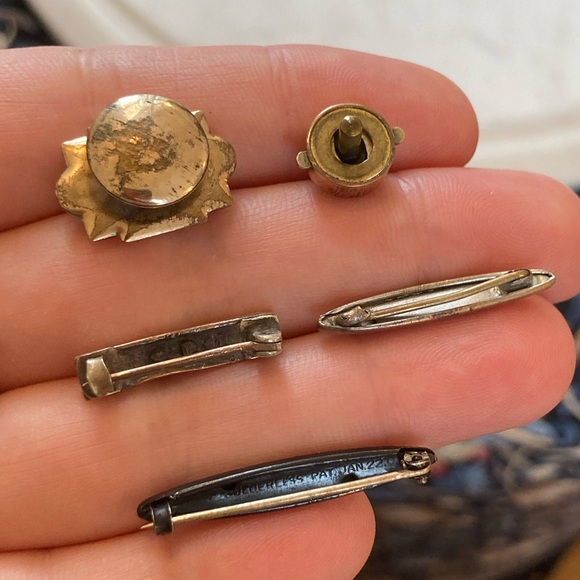 Antique Victorian & Edwardian Parts/Repair Lot, Taille D’epargne Black Enamel - Picture 6 of 10